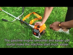 Alto cortador de cepillo colgante lateral de la mochila del movimiento del cortador de cepillo de la gasolina 4 31CC