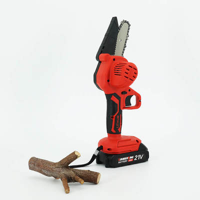 Handheld Cordless Chainsaw Garden Tools, Small Chainsaw Lithium Battery Portable Woodworking