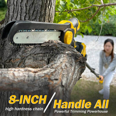 Amazon 6-Inch One-Handed Brushless Lithium Electric Chainsaw Small Woodworking Rechargeable Chain Saw