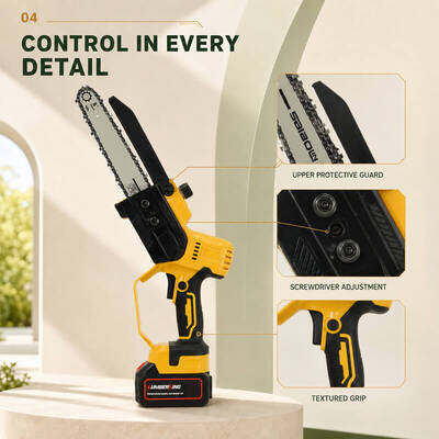 Wholesale 21V 500W Brushless 8" Handheld Electric Chainsaw (4820 Motor, 11m/s, 1/4" .043"), Makita Battery Interface Power Pruning Saw