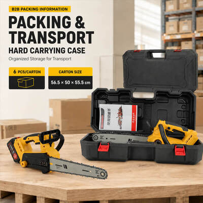 12" Cordless Chainsaw Kit with 2 Batteries, 21V 1900W Brushless Handheld Electric Chain Saw (22m/s, 1.93kg), Portable Wood Cutter Compatible with Makita 18V/21V Battery