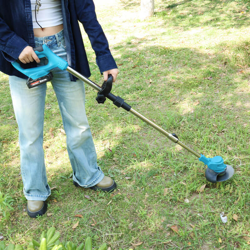 Portable Brush Cutter Electric Battery Operated Cordless Grass Trimmer Lawn Machine